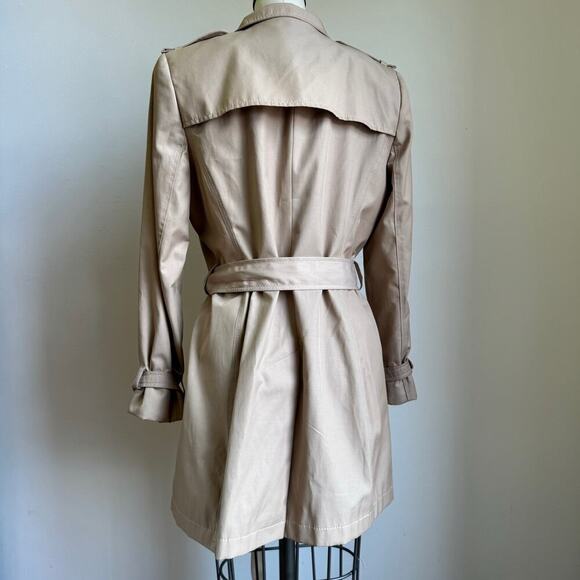 Vintage DKNY Belted Khaki Trench Coat - Picture 3 of 8